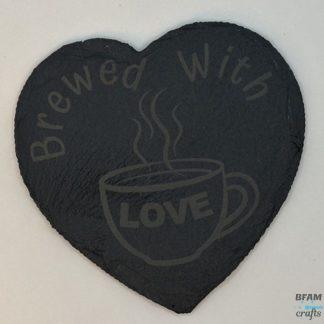Brewed with Love Coaster - Individual