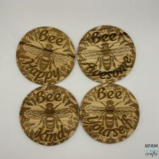 Bee Coaster set of 4
