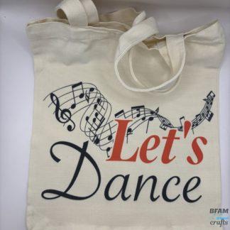 Lets Dance - Small Canvas Tote Bag