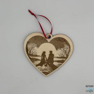 Moonlit Lovers Heart