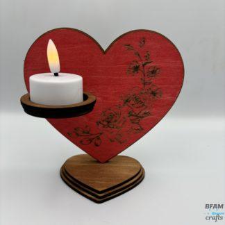 Heart-Shaped Tea Light Holder