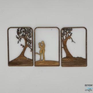 Multi-layered Lightbox inserts - Trees of love