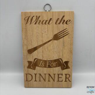 What the Fork - Chopping Board